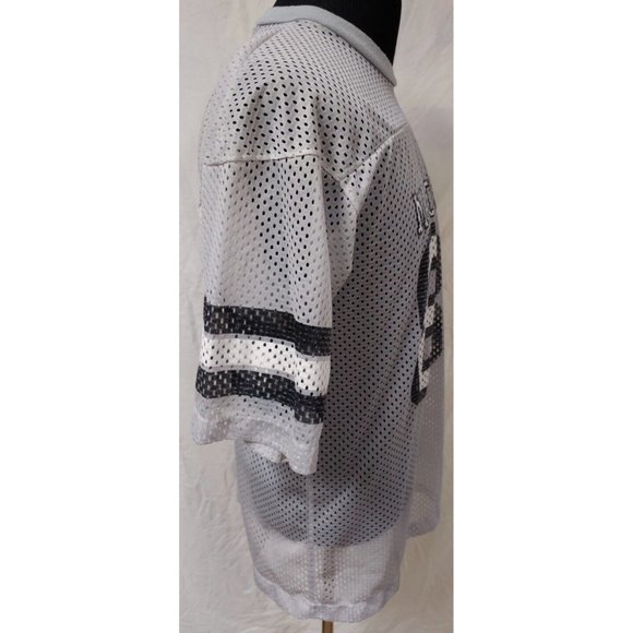 Vintage  MACGREGOR #89 Large Grey Practice Perforated Football NFL Jersey - Picture 6 of 10